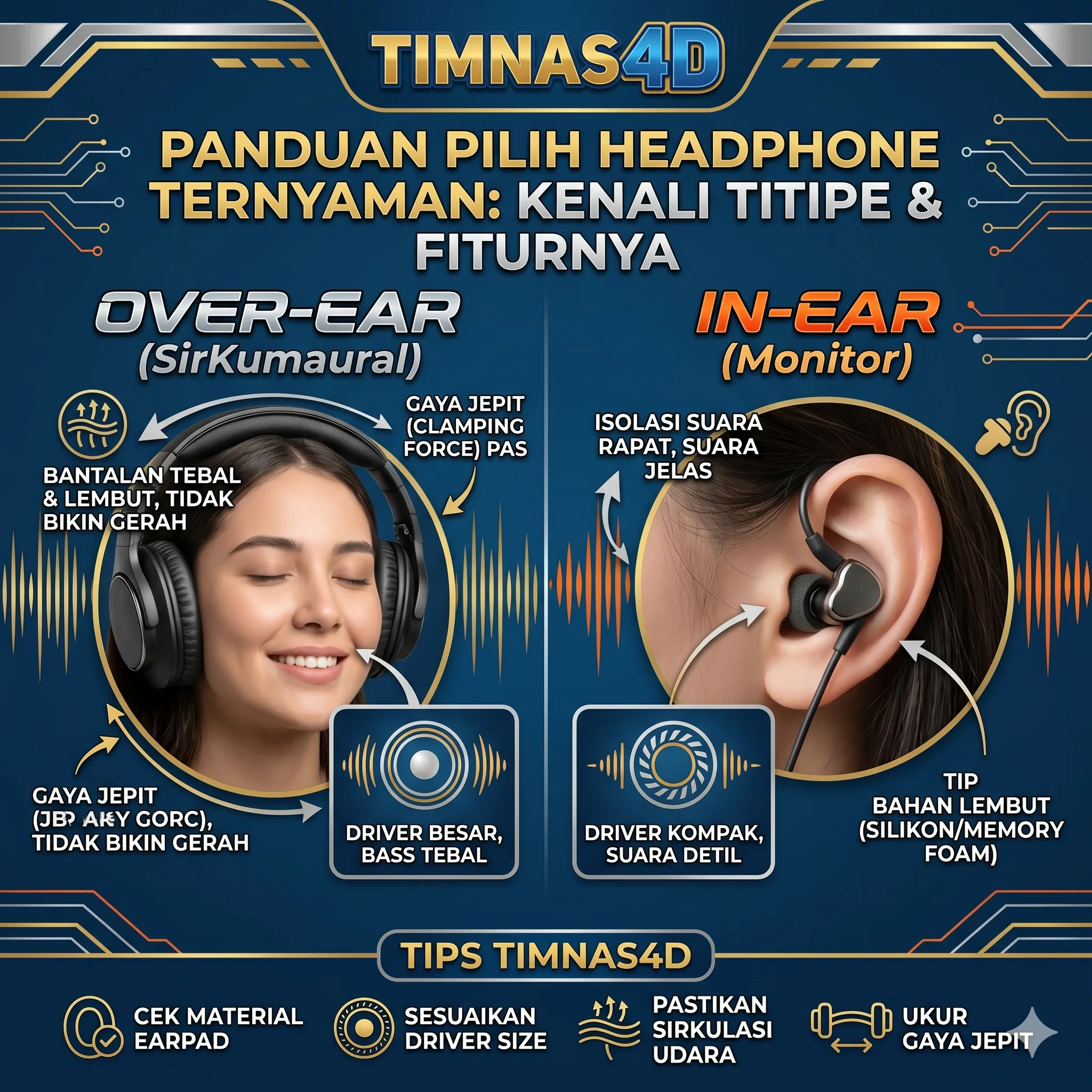 TIMNAS4D: Tips Pilih Jenis Headphone Terbaik Bikin Telinga Makin Nyaman