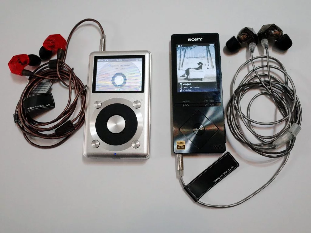 Fiio X1 con los VSD3 y el Sony Walkman A15 con los VSD5