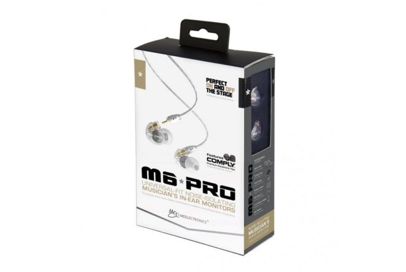 Mee Audio M6 PRO Auriculares in-ear universales con aislamiento de ruido y cables intercambiables blanco