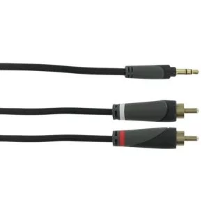 Audio cable Jack 3.5 – 2 x RCA Connect Research Prestige Serie.