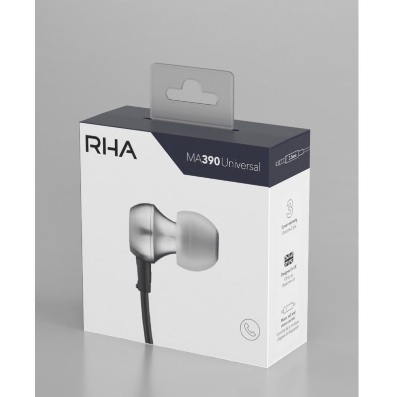 RHA MA390U Auriculares dinámicos in-ear con aislamiento de ruido