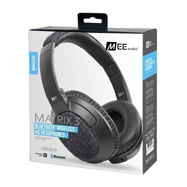 Mee Audio Matrix3 Auriculares supraurales HD inalámbricos Bluetooth aptX y AAC