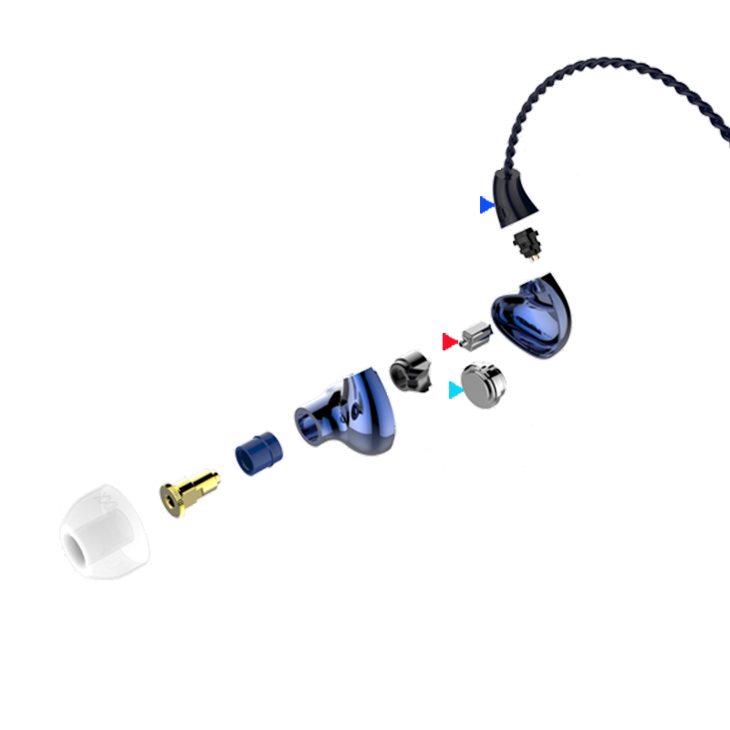FLC 8d Auriculares híbridos con sonido tuneable