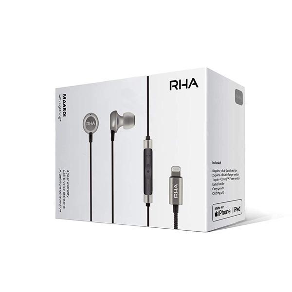 RHA MA650i Ligthning Apple in-ear headphones