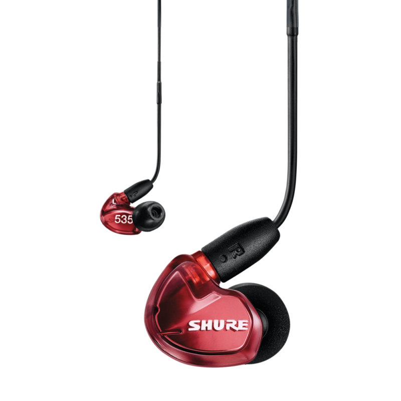 Shure SE535 Auriculares in-ear Sound Isolating ROJO